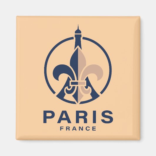 Paris France Europe マグネット (正面)