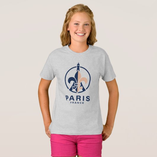 Paris France Europe Tシャツ (正面フル)