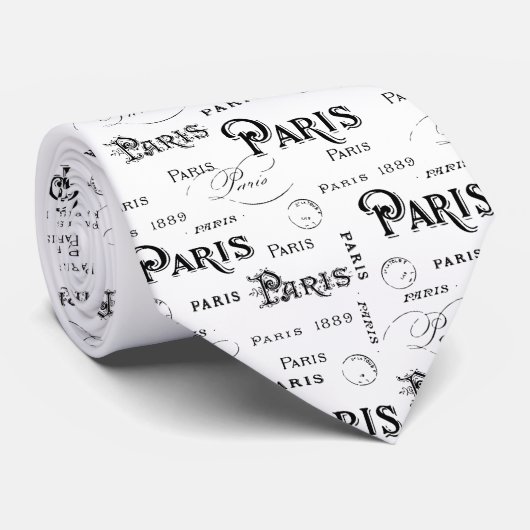 Paris France Gifts and Souvenirs ネクタイ (ロール)