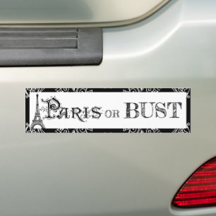 Paris France Gifts and Souvenirs バンパーステッカー