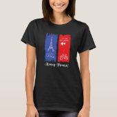 Paris France Honeymoon Premium Tシャツ (正面)