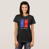 Paris France Honeymoon Premium Tシャツ (正面フル)