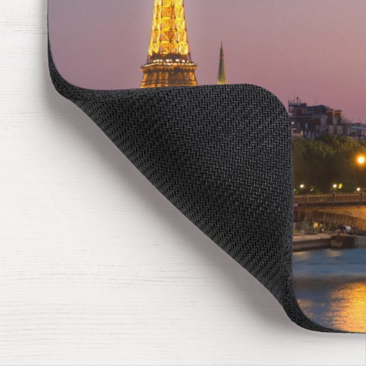Paris France Postcard Eiffel Tower Mouse Pad Gift マウスパッド (コーナー)
