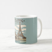 Paris France Romantic Scene Mug コーヒーマグカップ (正面右)