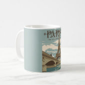 Paris France Romantic Scene Mug コーヒーマグカップ (正面左)