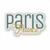 Paris, France Souvenir シール (正面)