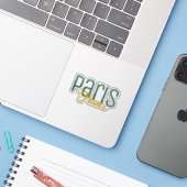 Paris, France Souvenir シール (ノートパソコンとiPhone)