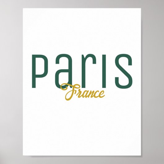 Paris, France Souvenir ポスター (正面)