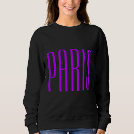 Paris France sweater neon lilac スウェットシャツ