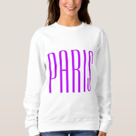 Paris France sweater neon lilac スウェットシャツ