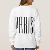 Paris France sweater neon lilac スウェットシャツ (裏面)