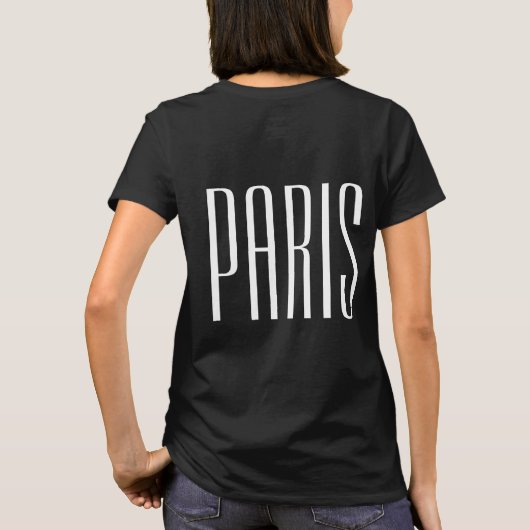 Paris France Tシャツ (裏面)