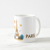 Paris France Travel コーヒーマグカップ (正面右)