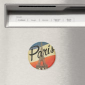Paris France Vintage マグネット (インサイチュ (食洗機))