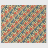 Paris France Vintage ラッピングペーパー (フラット)