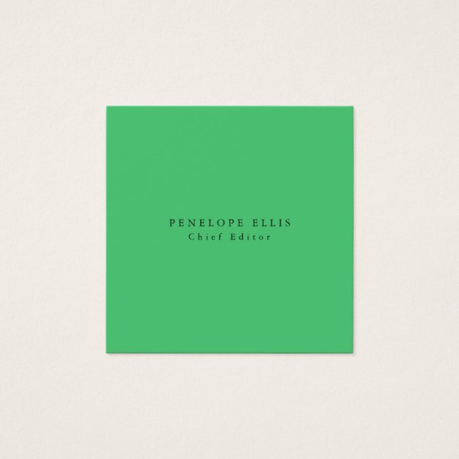 Paris Green Unique Original Classical Profile Card (正面)