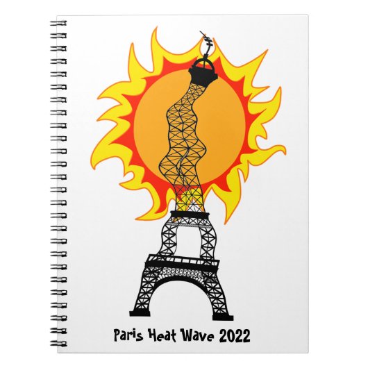 Paris Heat Wave 2022ノートブック ノートブック (正面)