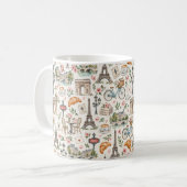 Paris Icons Chic Design コーヒーマグカップ (正面左)