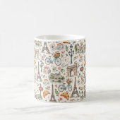 Paris Icons Chic Design コーヒーマグカップ (中央)