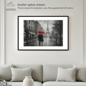 Paris in the Rain – Wall Art Print ポスター