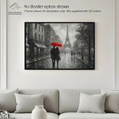 Paris in the Rain – Wall Art Print ポスター