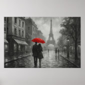 Paris in the Rain – Wall Art Print ポスター (正面)