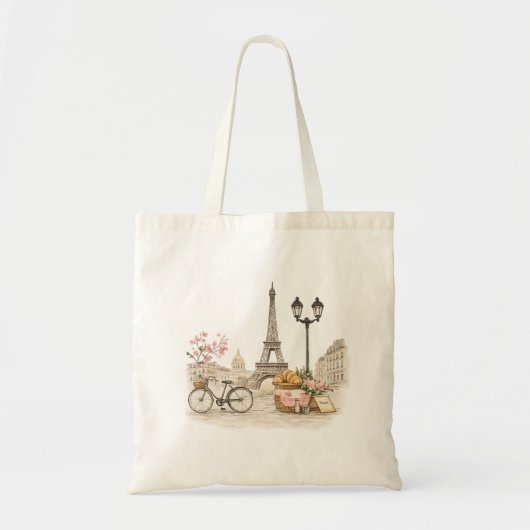 Paris Inspired French Tote Bag トートバッグ (正面)