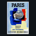 Paris International Exposition ポスター<br><div class="desc">Vintage Art Deco travel poster for the Paris International Exposition,  held in 1937. Vintage travel posters give us a nostalgic look back on the idealized style,  fashion,  transportation and favored destinations of the past.</div>