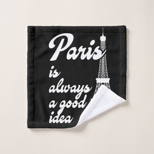 Paris is always a good idea ウォッシュタオル (ウォッシュタオル)