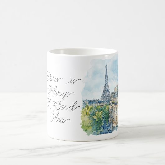 Paris is Always A Good Idea コーヒーマグカップ (中央)