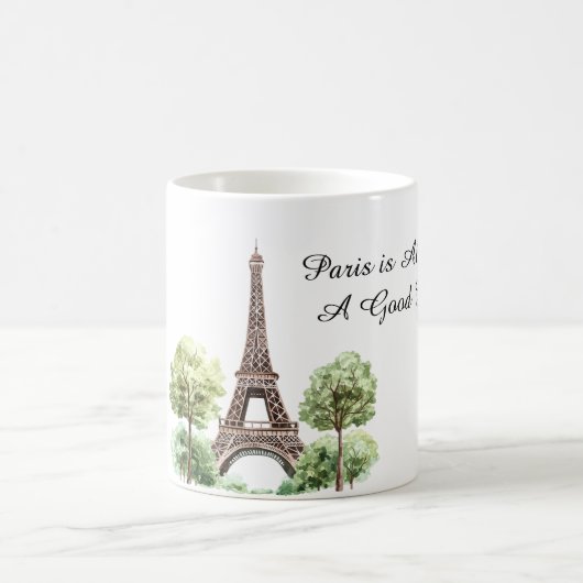 Paris is Always A Good Idea Eiffel Tower コーヒーマグカップ (中央)