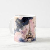 Paris is Always A Good Idea Eiffel Tower Roses コーヒーマグカップ (正面左)