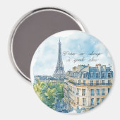 Paris is Always A Good Idea Passport マグネット (正面/裏面)