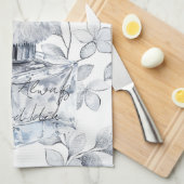 Paris is always a good idea perfume leaves キッチンタオル (四つ折り)