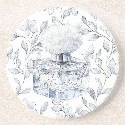 Paris is always a good idea perfume leaves コースター (正面)