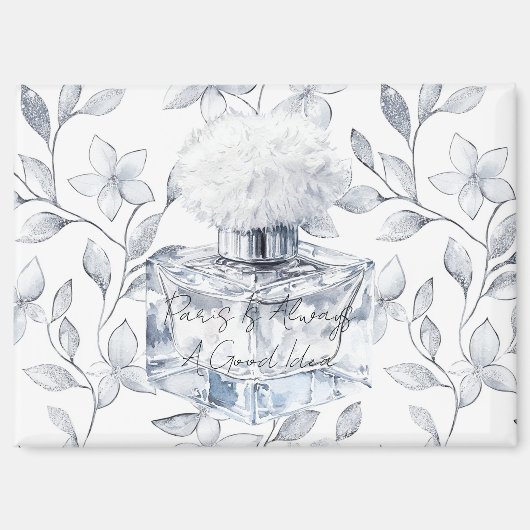 Paris is always a good idea perfume leaves マグネット (正面)