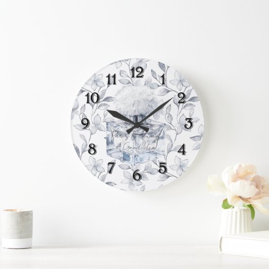 Paris is always a good idea perfume leaves ラージ壁時計 (ホーム)