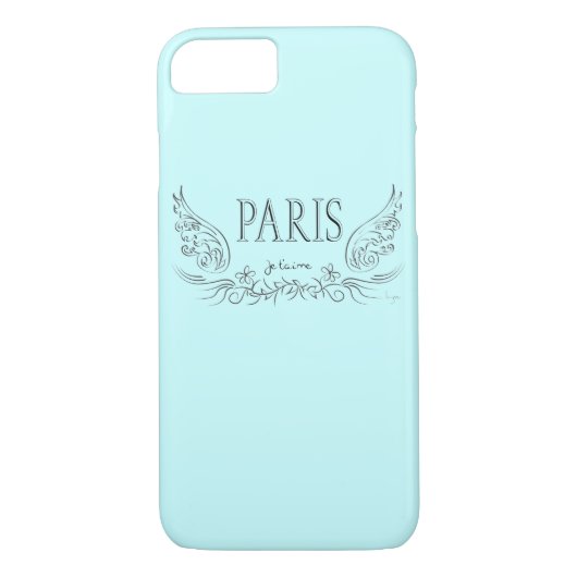 PARIS Je T'aime, i love you iPhone 7 Case Case-Mate iPhoneケース (裏面)