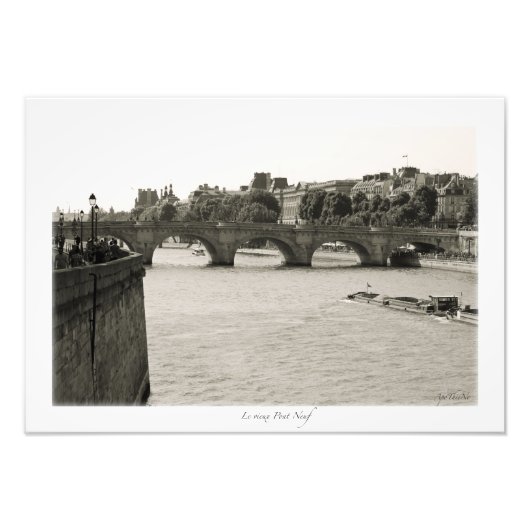 Paris, La Seine フォトプリント (正面)