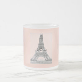 Paris – La Tour Eiffel pastel Eifelturm フロストグラスマグカップ
