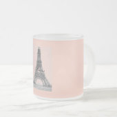 Paris – La Tour Eiffel pastel Eifelturm フロストグラスマグカップ (正面右)