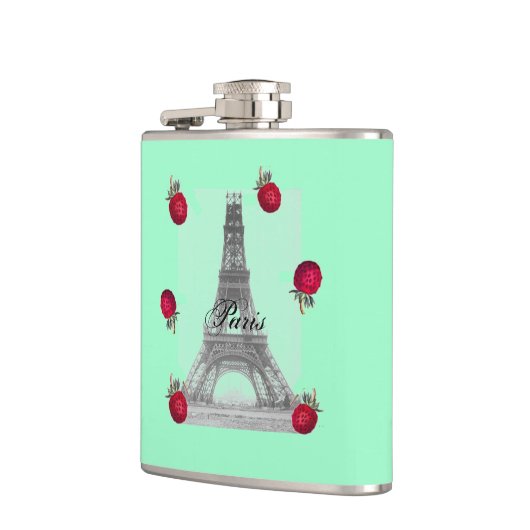 Paris – La Tour Eiffel pastel Eifelturm Strawberry フラスク (左)