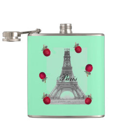 Paris – La Tour Eiffel pastel Eifelturm Strawberry フラスク