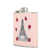 Paris – La Tour Eiffel pastel Eifelturm Strawberry フラスク (左)