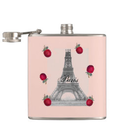Paris – La Tour Eiffel pastel Eifelturm Strawberry フラスク