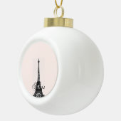 Paris – La Tour Eiffel pastel Eiffelturm セラミックボールオーナメント (右)