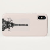 Paris – La Tour Eiffel pastel Eiffelturm Case-Mate iPhoneケース (裏面(横))