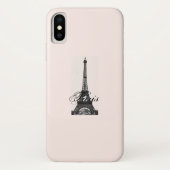 Paris – La Tour Eiffel pastel Eiffelturm Case-Mate iPhoneケース (裏面)