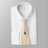 Paris – La Tour Eiffel tie apricot ネクタイ (タイ)