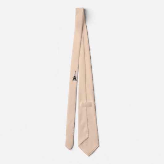 Paris – La Tour Eiffel tie apricot ネクタイ (裏面)